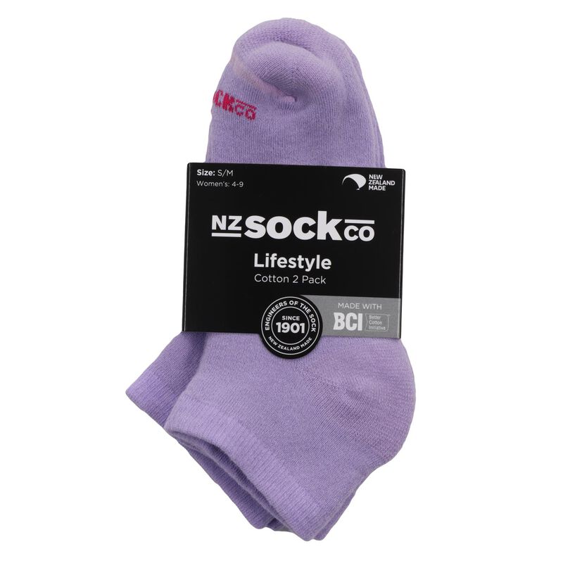 NZ Sock Co BCI Cotton Low Cut Socks - 2 Pack image number 0
